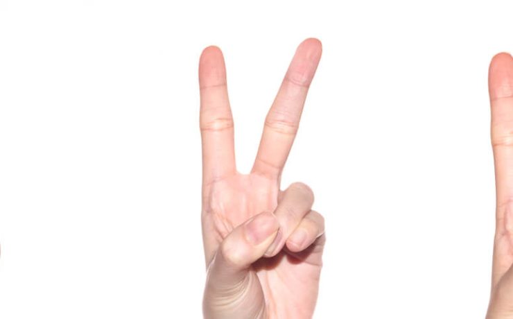 One two three fingers
